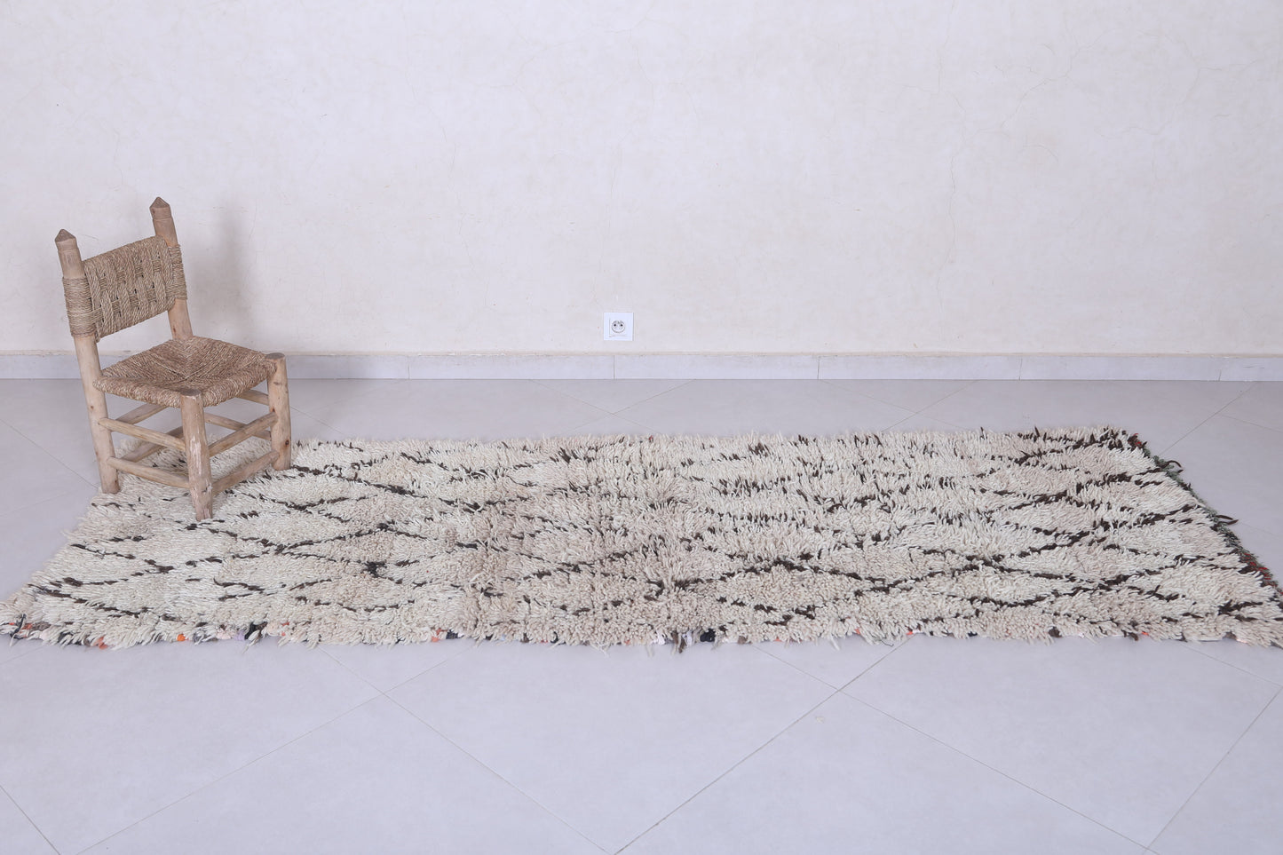 Moroccan berber rug 2.8 X 8.5 Feet - Boucherouite Rugs
