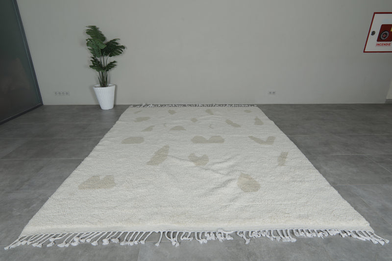 Beni ourain Moroccan rug - 8.2 x 10.5 ft | Handwoven abstract neutral - Beni ourain rugs