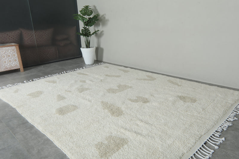 Beni ourain Moroccan rug - 8.2 x 10.5 ft | Handwoven abstract neutral - Beni ourain rugs