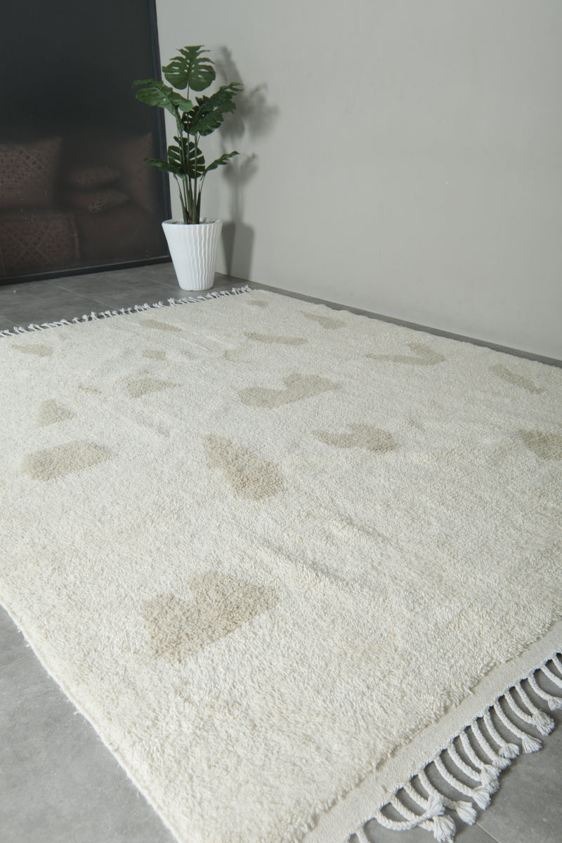 Beni ourain Moroccan rug - 8.2 x 10.5 ft | Handwoven abstract neutral - Beni ourain rugs