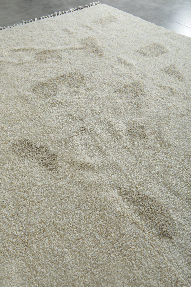 Beni ourain Moroccan rug - 8.2 x 10.5 ft | Handwoven abstract neutral - Beni ourain rugs