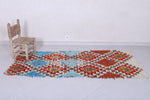 Moroccan berber rug 2.8 X 7.2 Feet - Boucherouite Rugs