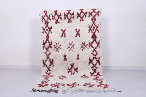 Moroccan berber rug 4 X 7.3 Feet - Boucherouite Rugs