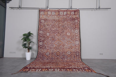 Moroccan Boujaad Rug with Subtle Geometric Design - 6.3 x 11.5 Feet - area rugs