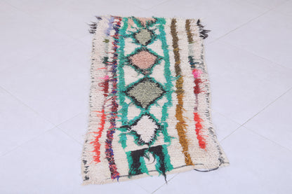 Moroccan berber rug 2 X 4.7 Feet - Boucherouite Rugs