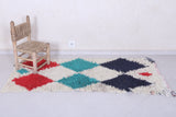 Moroccan berber rug 2.6 X 6.1 Feet - Boucherouite Rugs