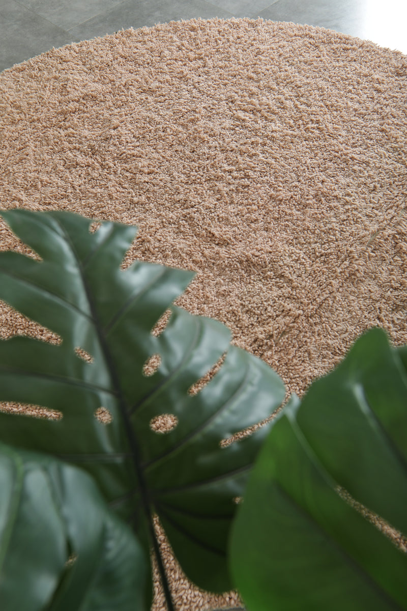 Blush Pink Round Rug – Hand-Woven Boho Berber Carpet - Custom Moroccan Rug