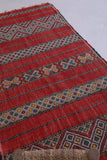 Moroccan berber rug 3 X 6.6 Feet - Boucherouite Rugs