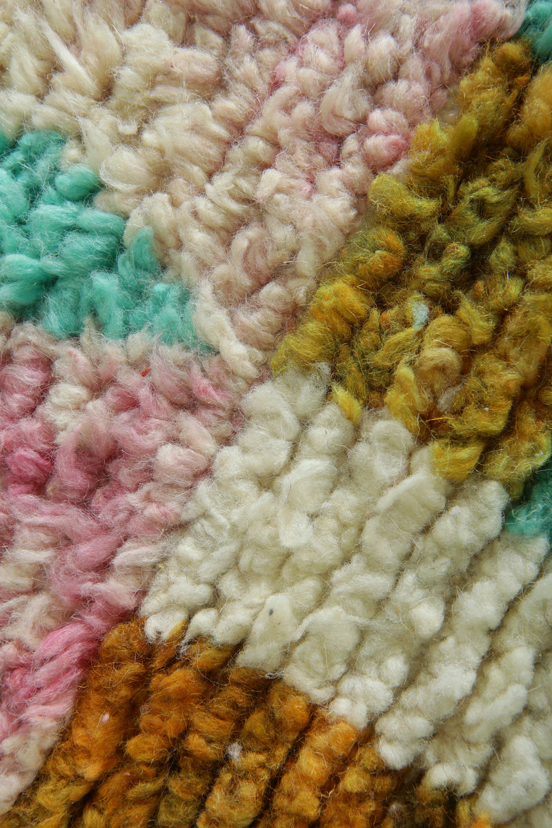 Moroccan runner rug - 2.2 ft x 9.2 ft - Handmade wool rug