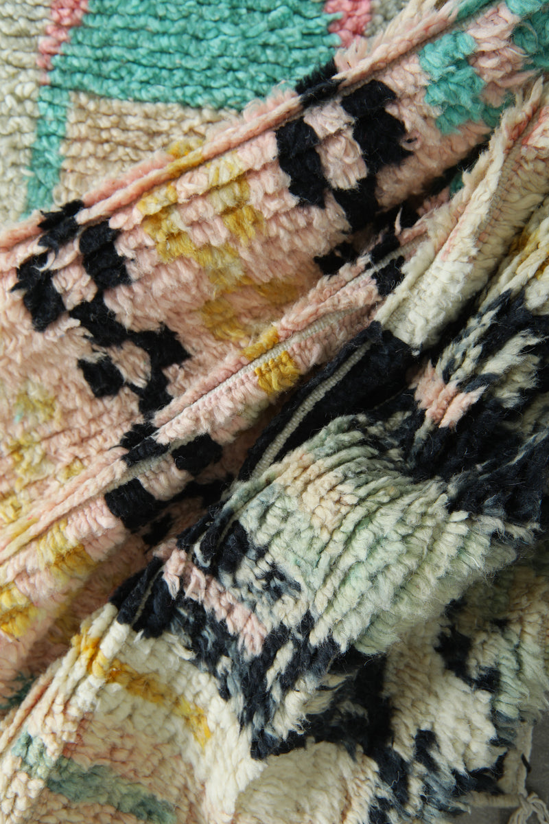 Moroccan runner rug - 2.2 ft x 9.2 ft - Handmade wool rug