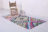 Moroccan berber rug 2.5 X 5.8 Feet - Boucherouite Rugs