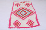 Moroccan berber rug 2.7 X 5.1 Feet - Boucherouite Rugs