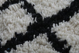 handmade berber rug 4.6 FT X 6.2 Feet - striped rug