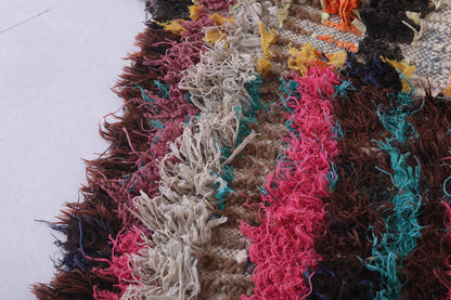 Moroccan berber rug 3.3 X 4.9 Feet - Boucherouite Rugs
