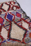 Moroccan berber rug 2.9 X 5.7 Feet - Boucherouite Rugs