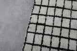 Moroccan berber rug 4.4 FT X 6.5 Feet - striped rug