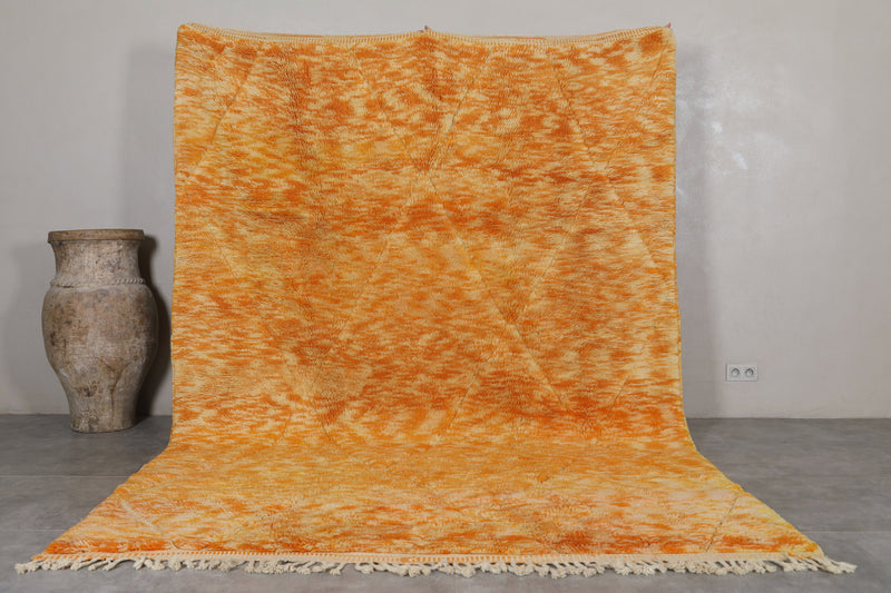 Beni Ourain Moroccan Rug - 7.4 x 10.3 ft | Handwoven Vibrant Design - Beni ourain rugs