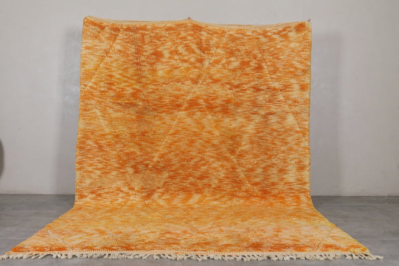 Beni Ourain Moroccan Rug - 7.4 x 10.3 ft | Handwoven Vibrant Design - Beni ourain rugs