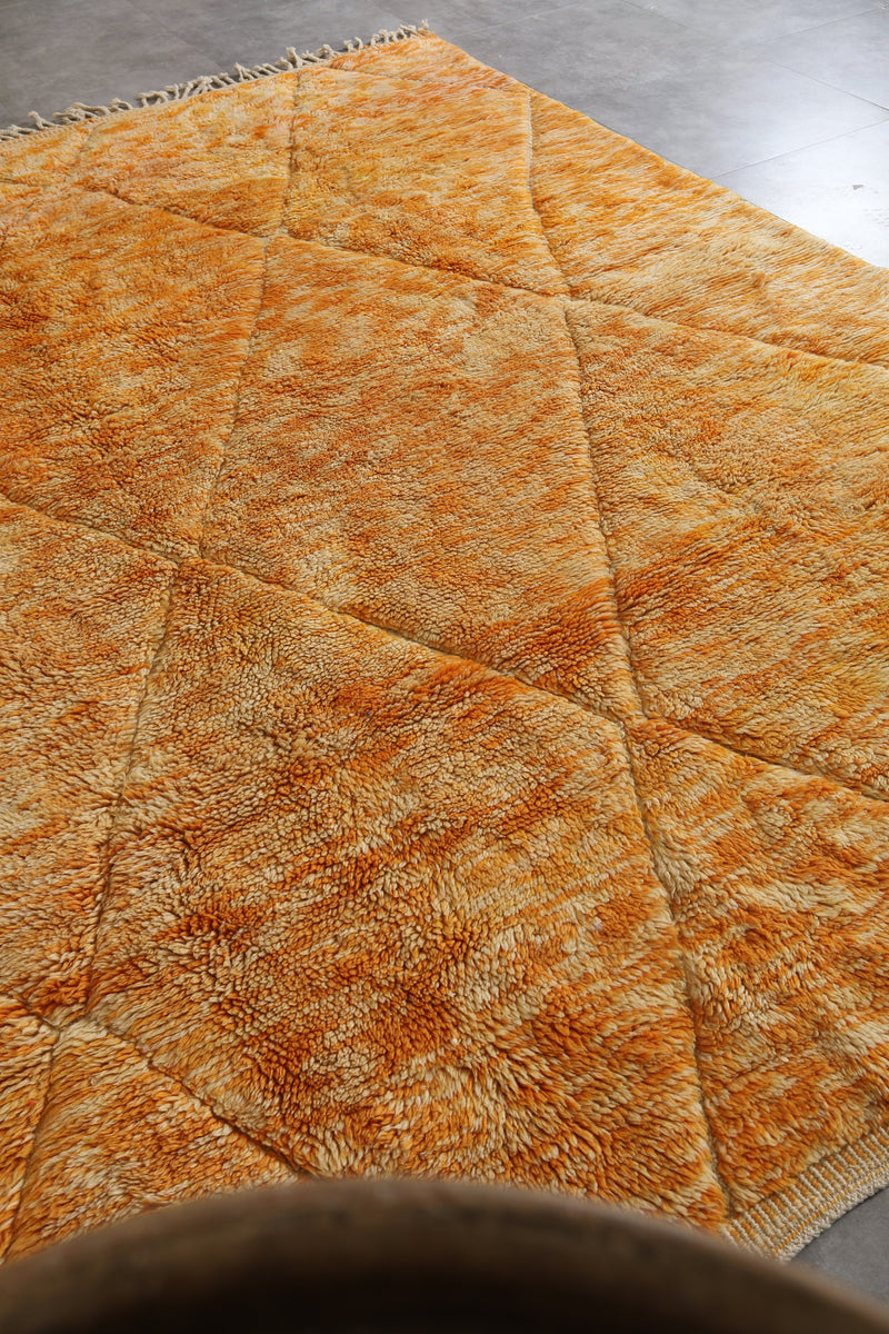 Beni Ourain Moroccan Rug - 7.4 x 10.3 ft | Handwoven Vibrant Design - Beni ourain rugs