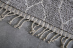 Custom Berber rug Gray - Authentic handmade Beniourain rug