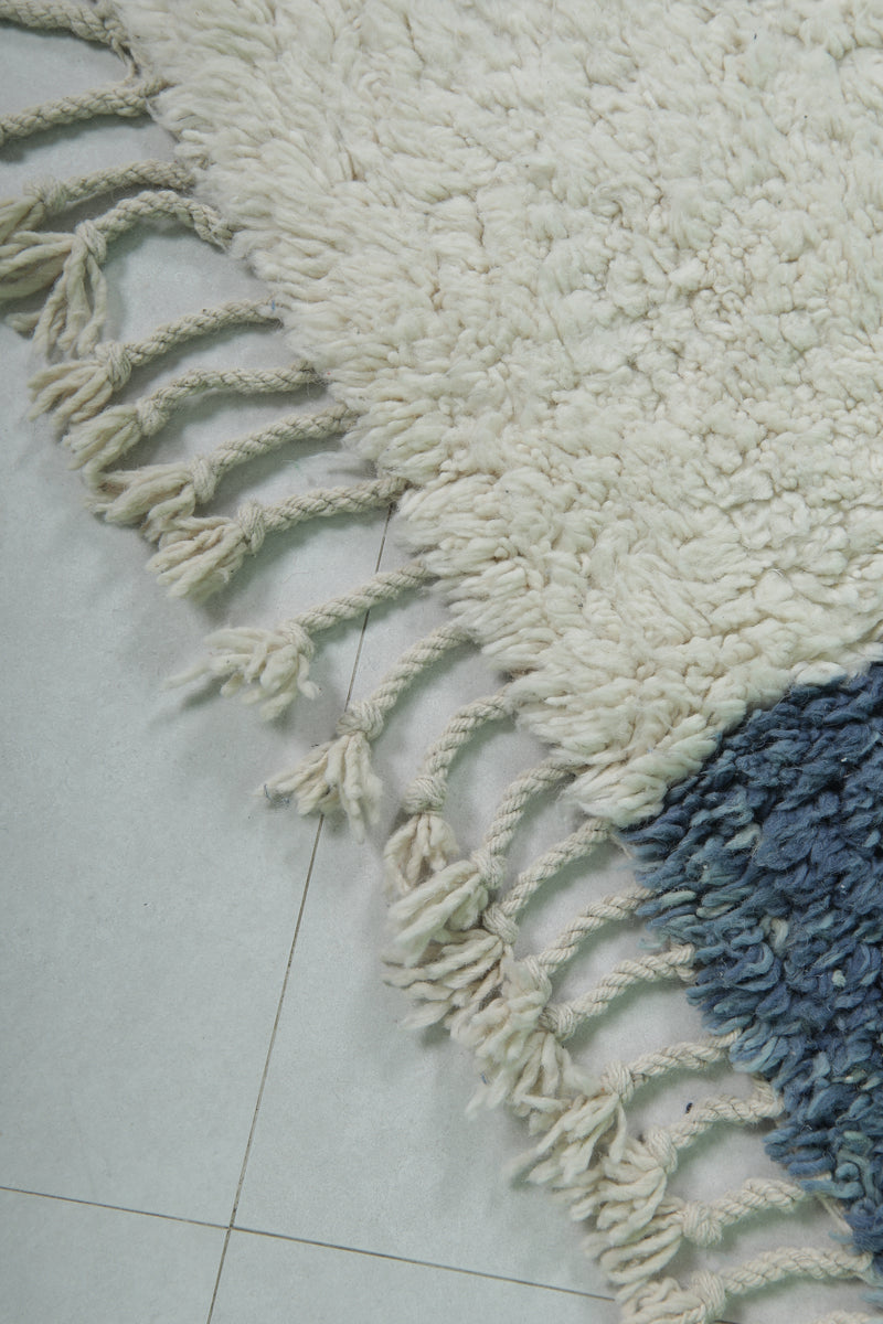 Beni ourain Moroccan rug - 8.3 x 9.7 ft | Handwoven checkered design - Beni ourain rugs