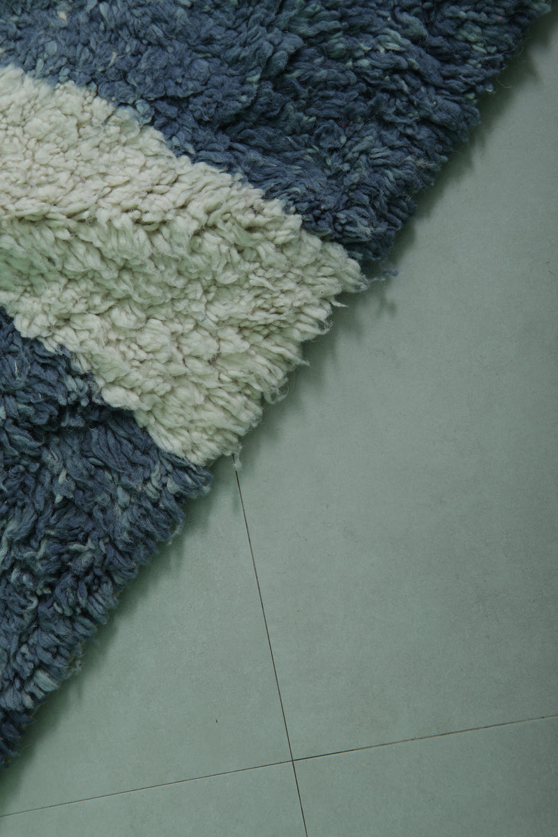 Beni ourain Moroccan rug - 8.3 x 9.7 ft | Handwoven checkered design - Beni ourain rugs