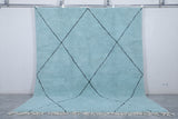 Moroccan rug Beni ourain Blue sky - Handmade Custom rug