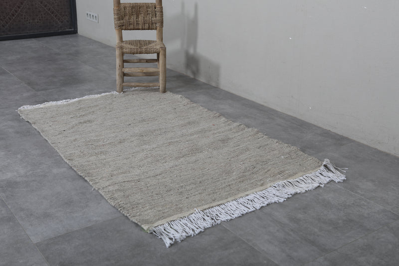 Moroccan Rug - 3.2 x 5.2 FT | Handwoven Wool Decor