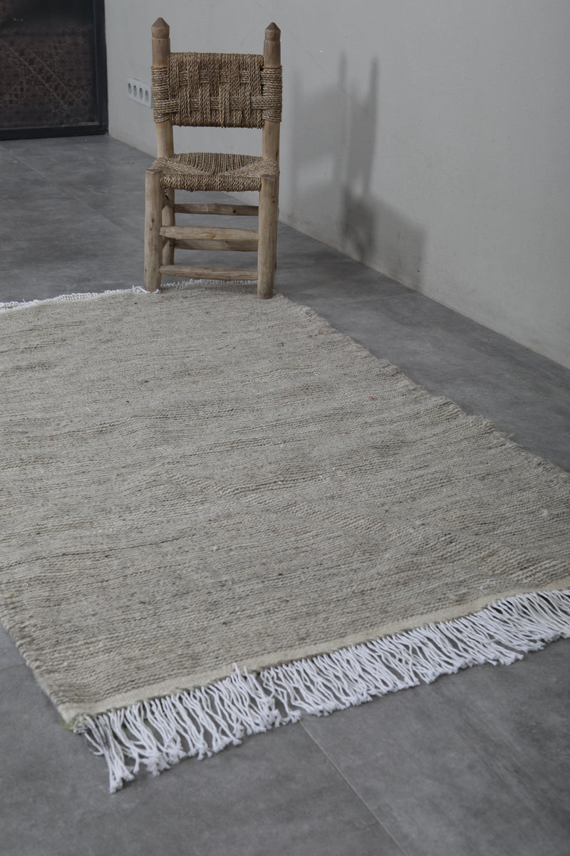Moroccan Rug - 3.2 x 5.2 FT | Handwoven Wool Decor