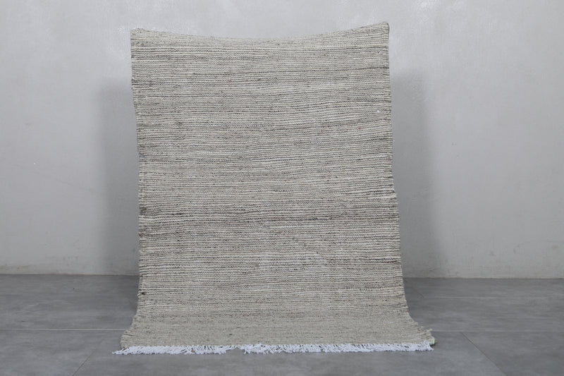 Handwoven Moroccan Rug - 3.3 x 5.1 FT | Wool Area Rug - Flat woven rugs