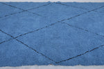 Blue Moroccan rug Beni ourain - Handmade Custom rug