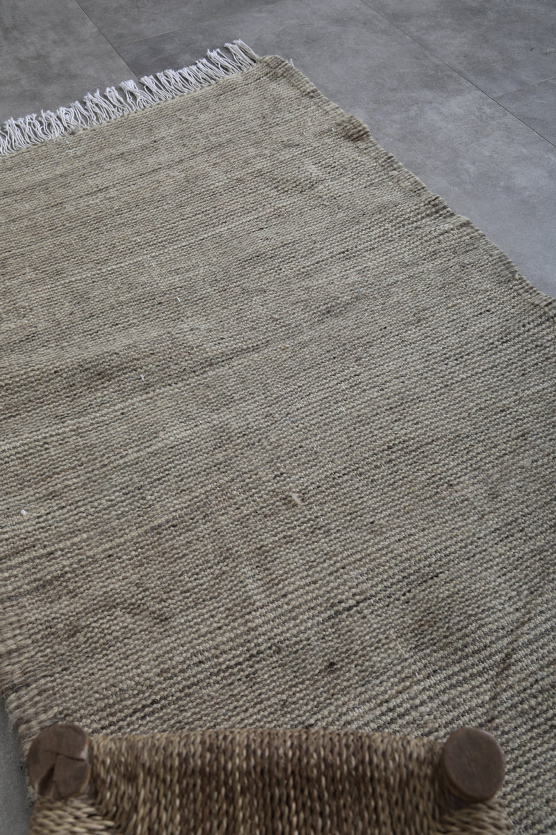 Moroccan Rug - Handwoven Wool | 2.9 x 5 FT - Flat woven rugs