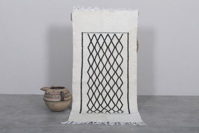 Moroccan Handwoven Kilim Rug - Artisan Design 1.9x4.1 FT - Handwoven Kilim