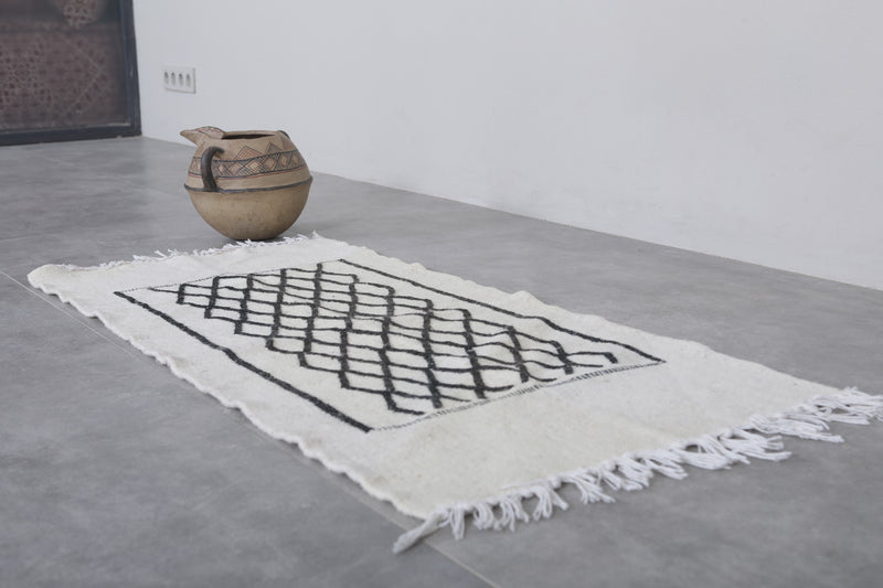 Moroccan Handwoven Kilim Rug - Artisan Design 1.9x4.1 FT - Handwoven Kilim