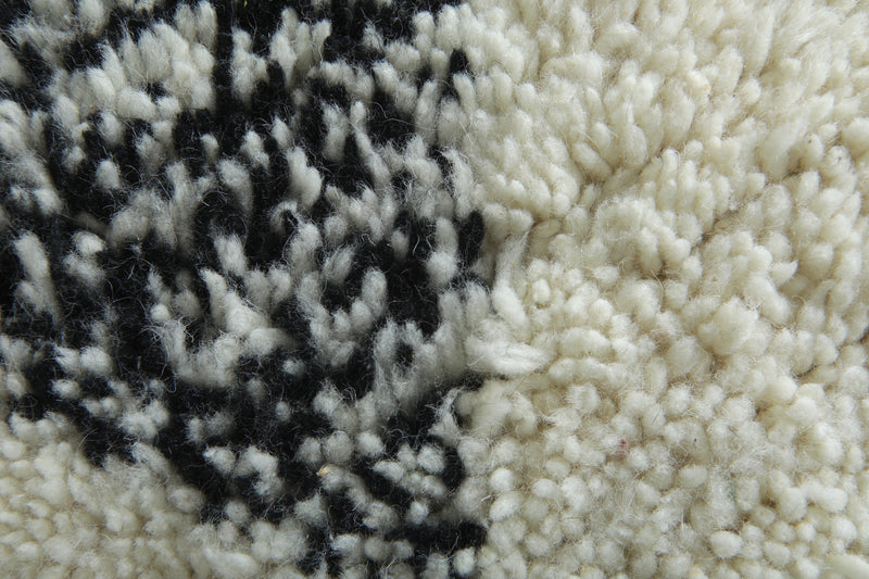 Custom Beni Ourain Rug – Handmade Black & White Moroccan Wool Carpet