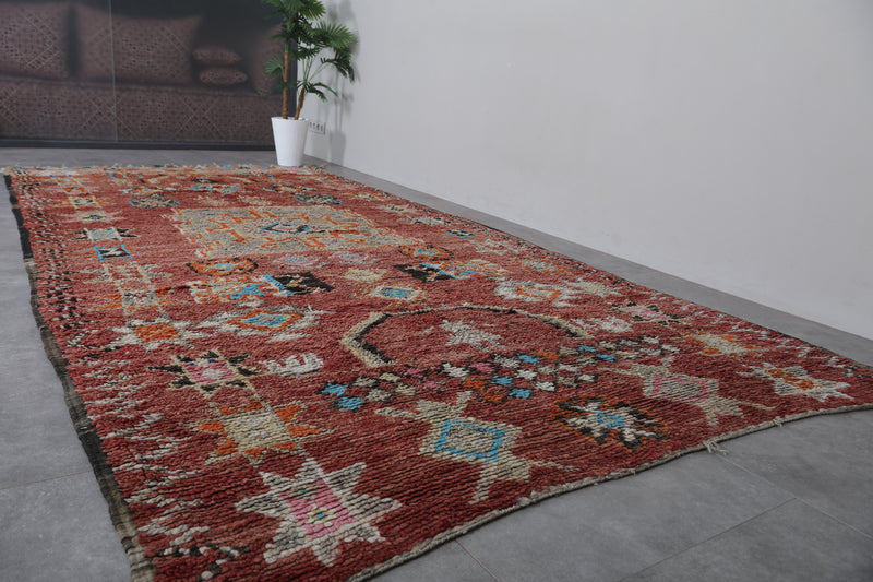 Boujaad Moroccan Rug 6.2 x 12.4 Feet – Handwoven Vintage Wool Carpet