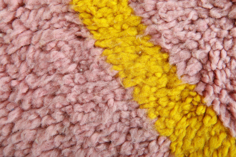 Beni ourain Moroccan wool rug - 3.2 ft x 5.1 ft - Handwoven wool carpet