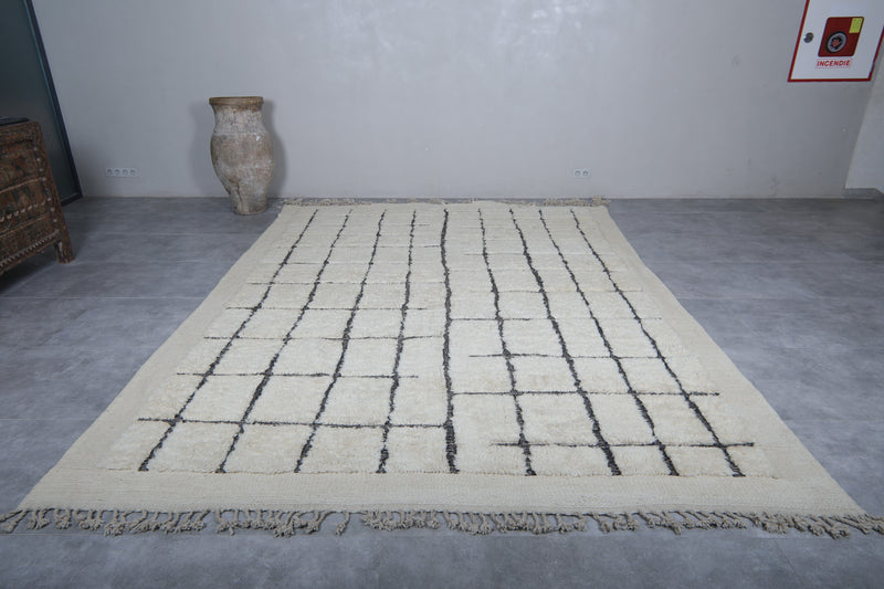 Beni ourain rug ivory - All wool berber rug - Moroccan rug cream