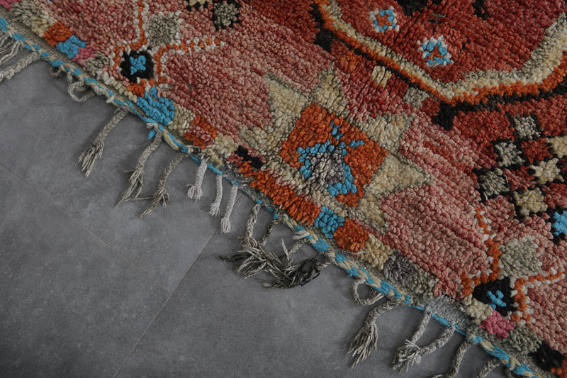 Boujaad Moroccan Rug 6.2 x 12.4 Feet – Handwoven Vintage Wool Carpet