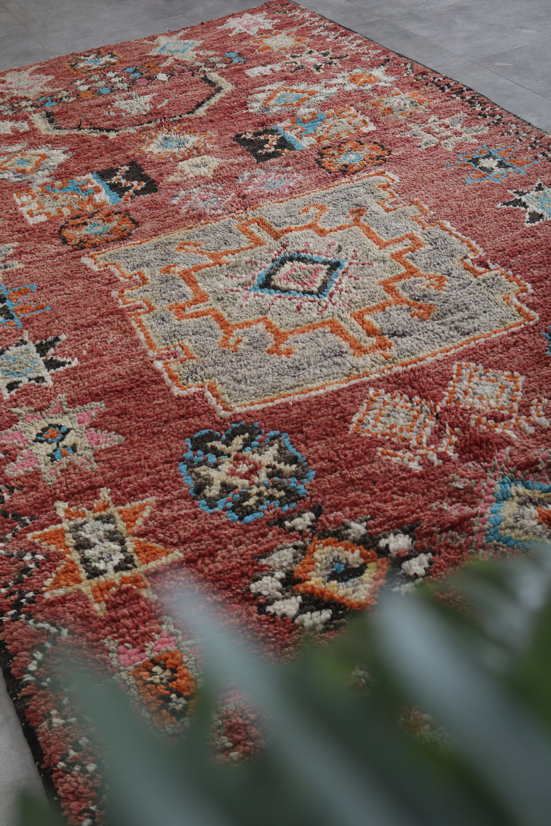 Boujaad Moroccan Rug 6.2 x 12.4 Feet – Handwoven Vintage Wool Carpet