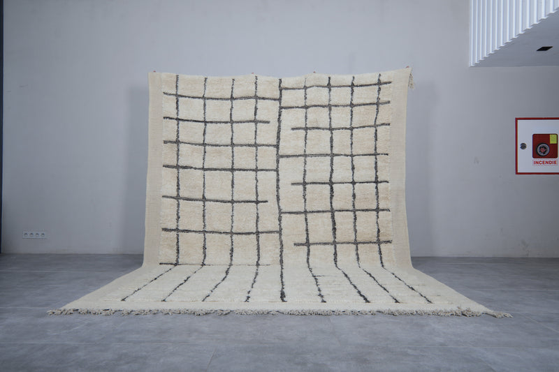 Beni ourain rug ivory - All wool berber rug - Moroccan rug cream