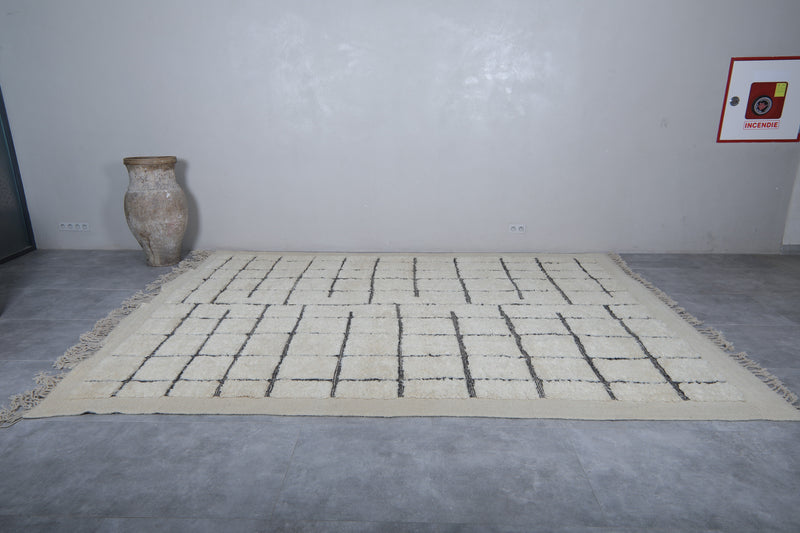 Beni ourain rug ivory - All wool berber rug - Moroccan rug cream