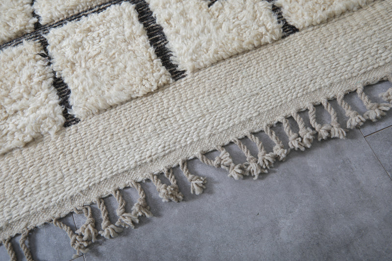 Beni ourain rug ivory - All wool berber rug - Moroccan rug cream