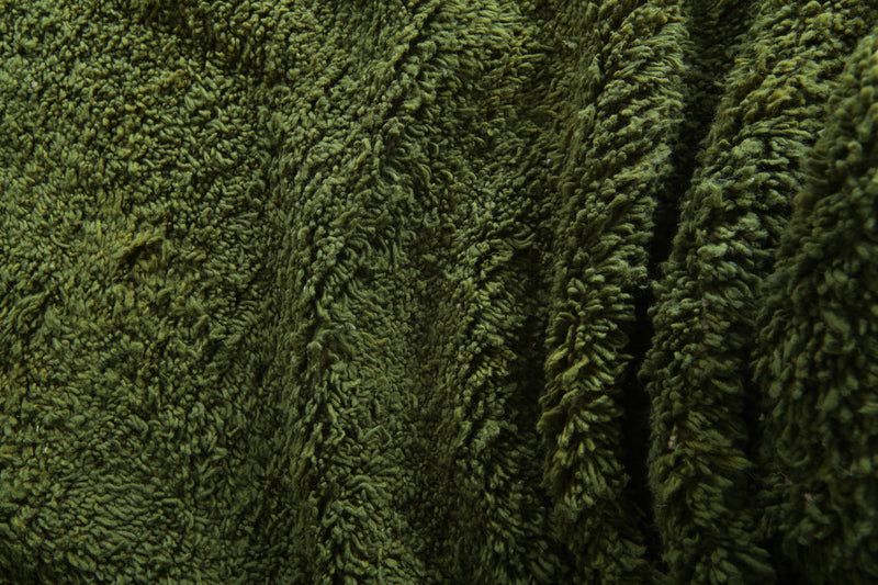 Green Moroccan beni ourain rug - 7 ft x 10.8 ft - Minimalist wool rug - Beni ourain rugs