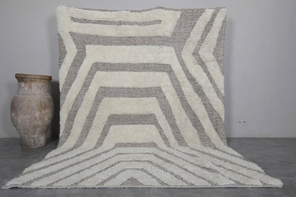 Handmade Morocco rug - Hank knotted beni ourain carpet