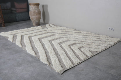 Handmade Morocco rug - Hank knotted beni ourain carpet