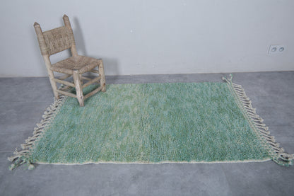 Moroccan rug Green 3.2 X 4.9 Feet