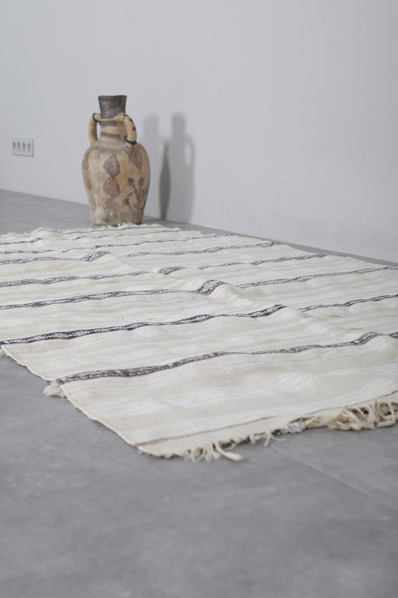 Handwoven Berber Tribal Rug - 3.6 FT X 6.3 FT - Wedding blanket
