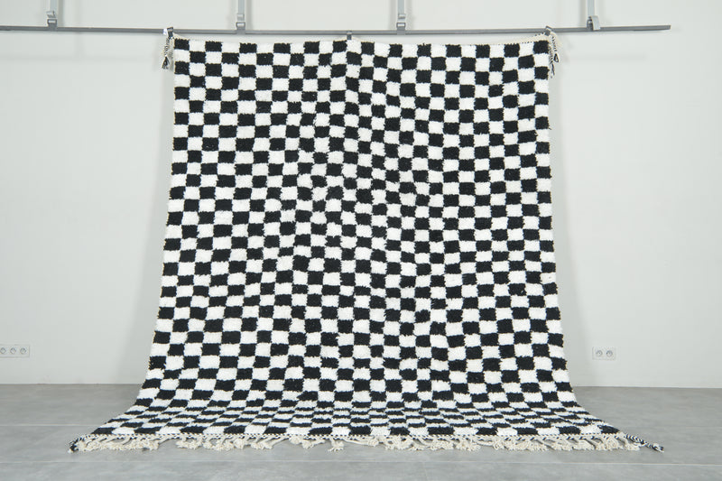 Handwoven Moroccan Checkered rug - Custom rug