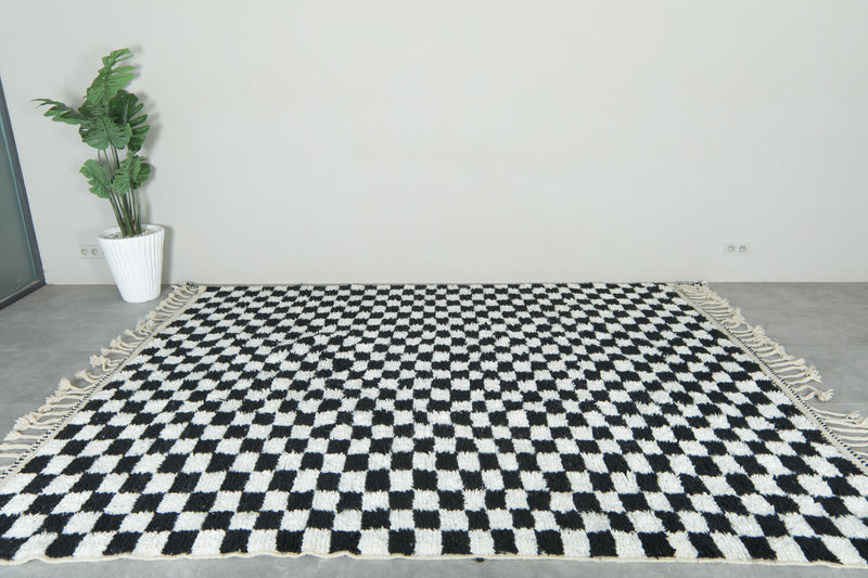 Handwoven Moroccan Checkered rug - Custom rug